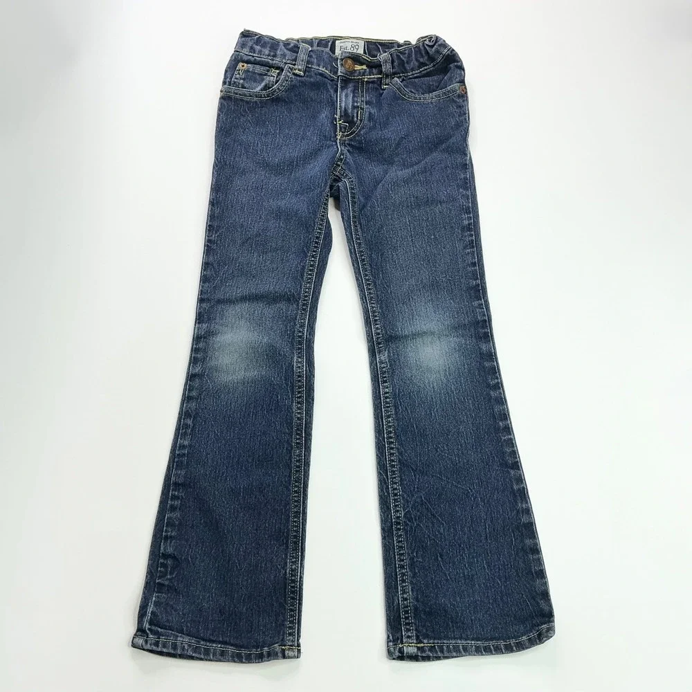 The Children's Place Blue Bootcut Jeans Kids 6x/7 Stretch Adjustable Waist